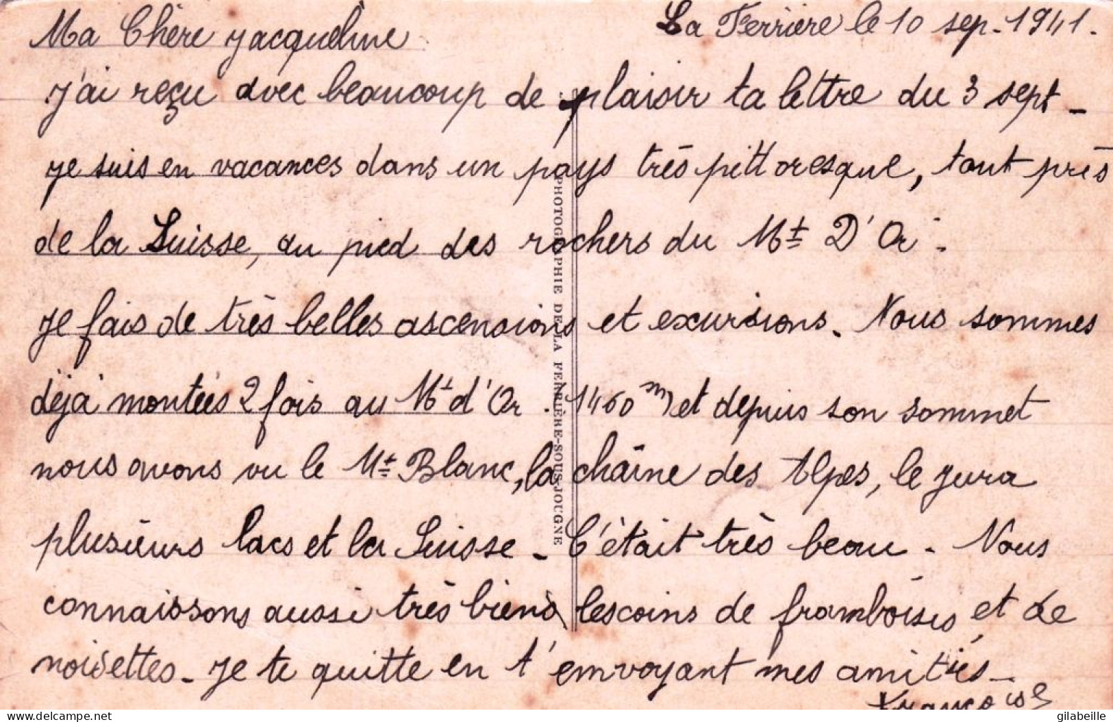 25 - Doubs - LA FERRIERE  Sous JOUGNE - Quartier De La Tirerie - Autres & Non Classés