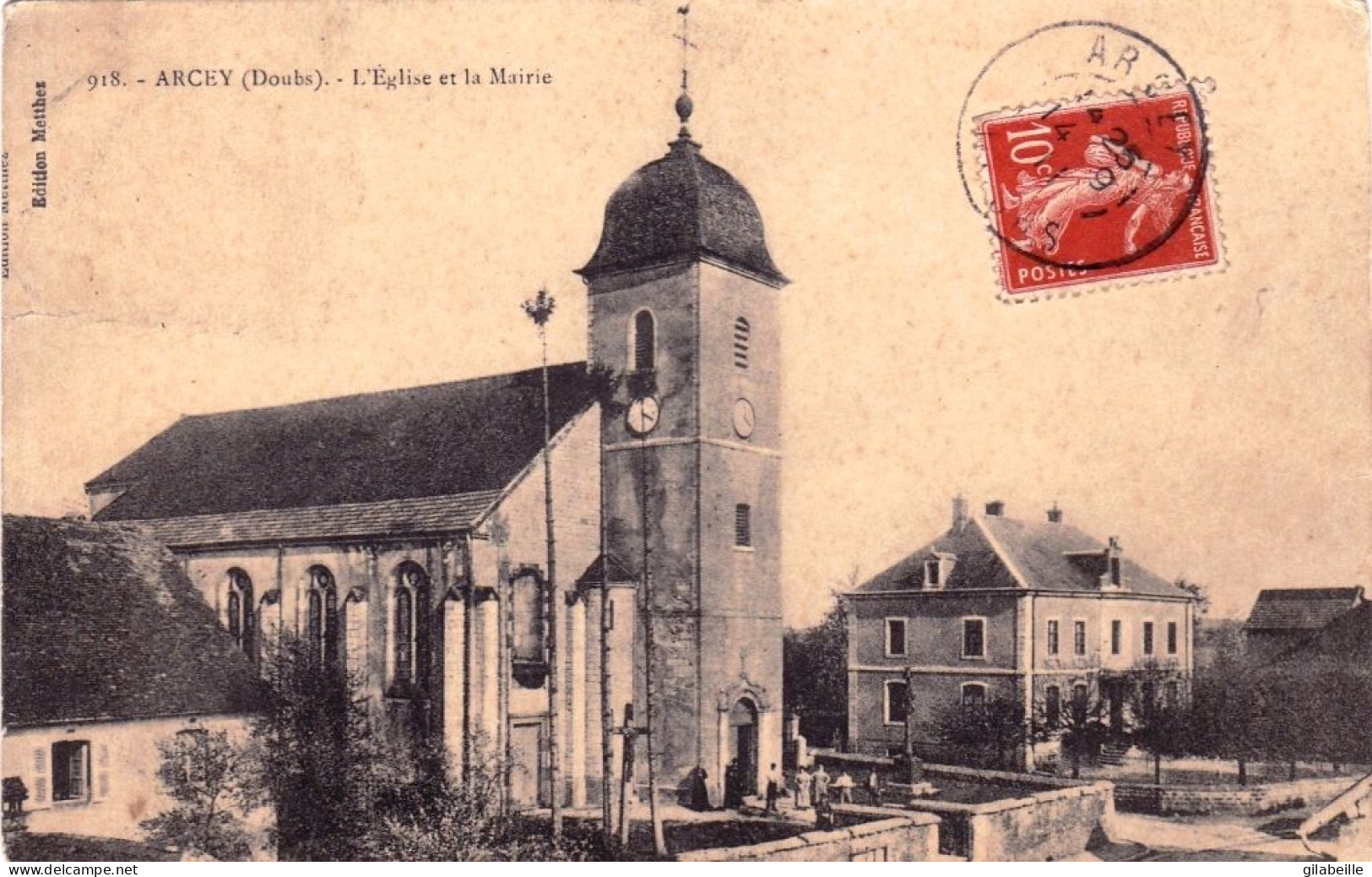 25 - Doubs - ARCEY - L église Et La Mairie - Autres & Non Classés