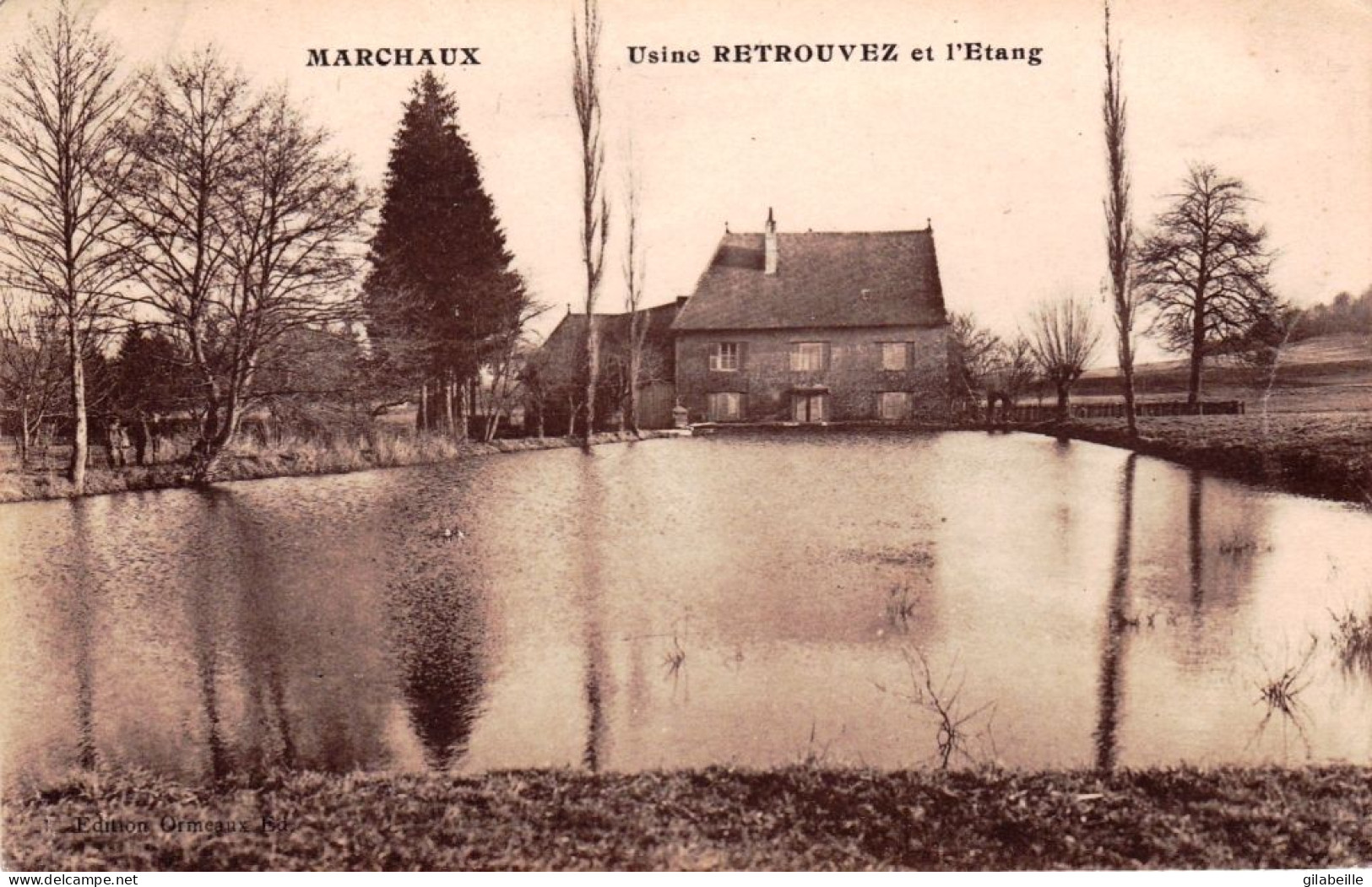 25 - Doubs - MARCHAUX ( Marchaux - Chaudefontaine )  - Usine Retrouvez Et L Etang - Autres & Non Classés