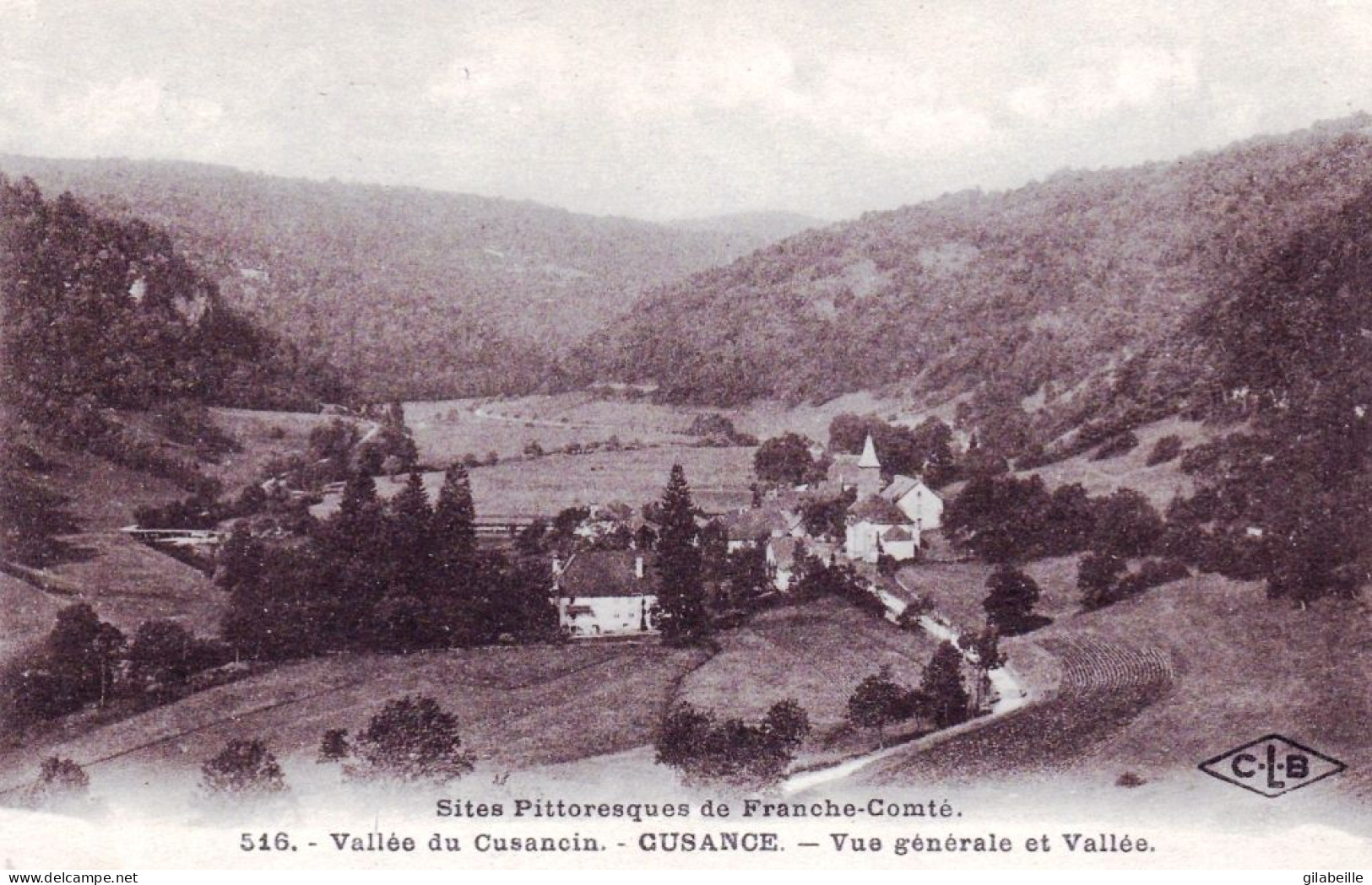 25 - Doubs -  CUSANCE - Vue Generale Et Vallée Du Cusancin - Autres & Non Classés