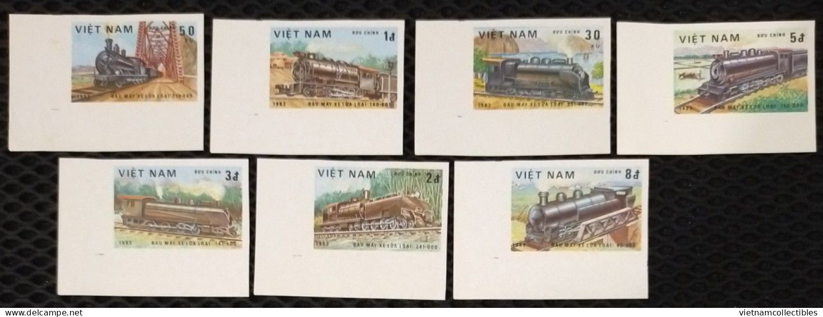 Vietnam Viet Nam MNH Imperf Stamps 1983 : Locomotives / Train (Ms411) - Vietnam