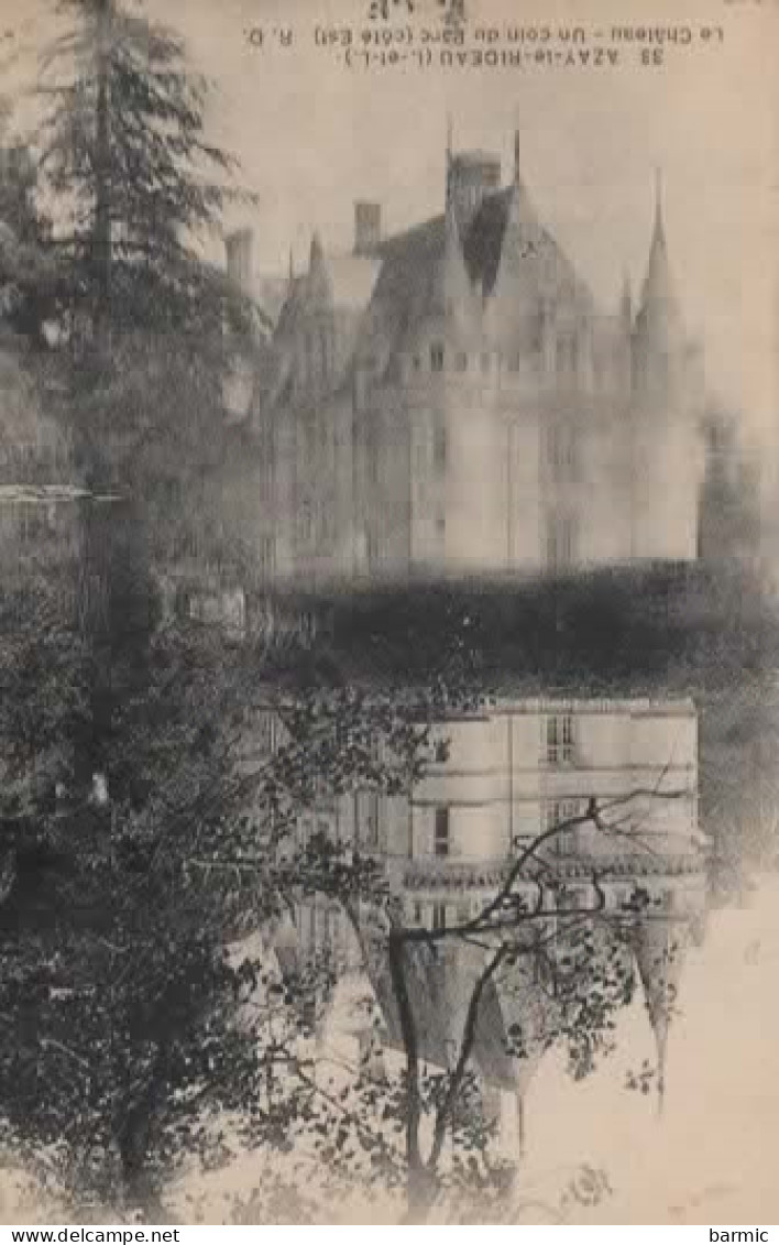 AZAY LE RIDEAU, LE CHATEAU ET SON PLAN D EAU  REF 16359 - Azay-le-Rideau