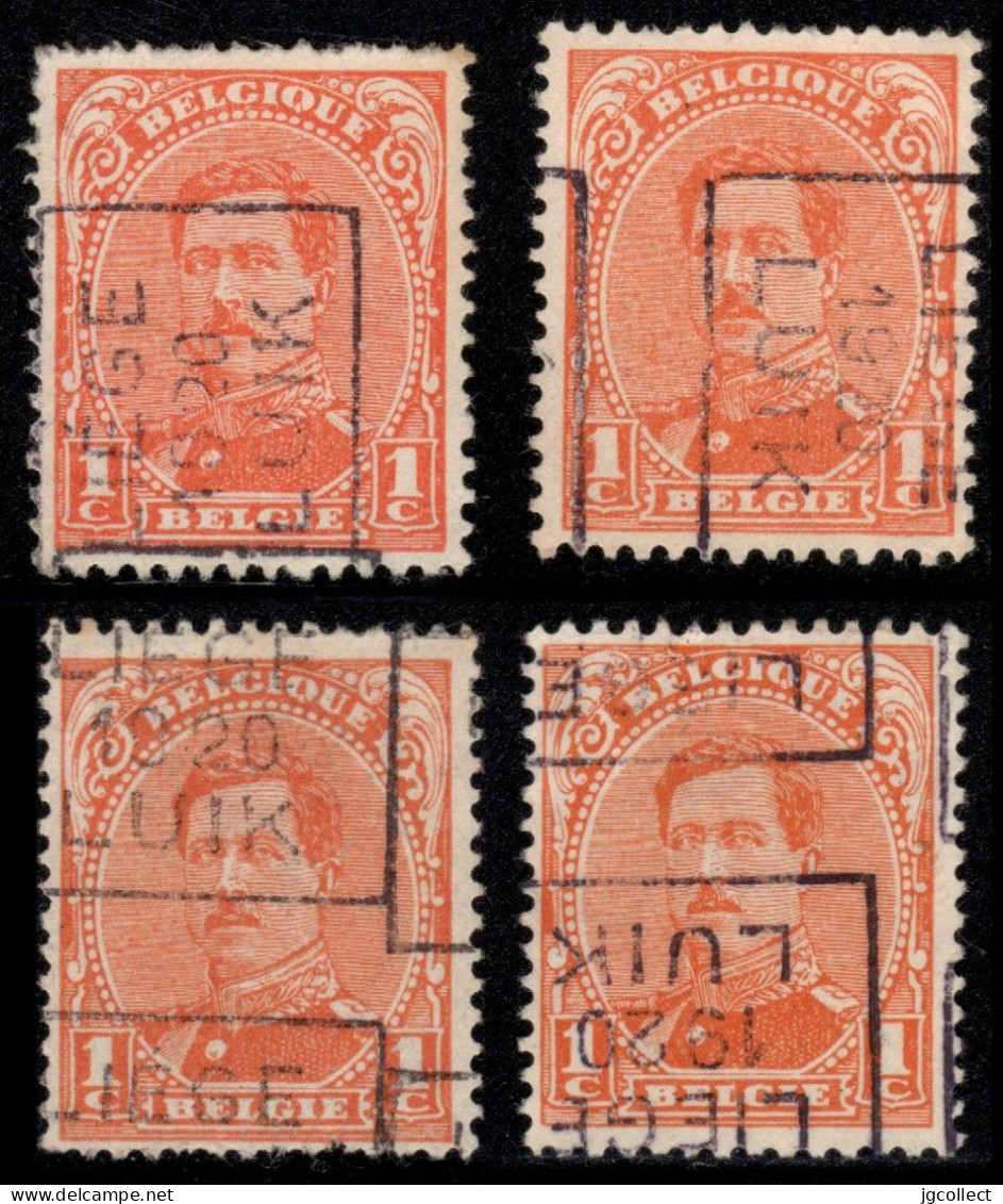 Preo's (135) "LIEGE 1920 LUIK" OCVB 2508 A+B+C+D - Rollenmarken 1920-29