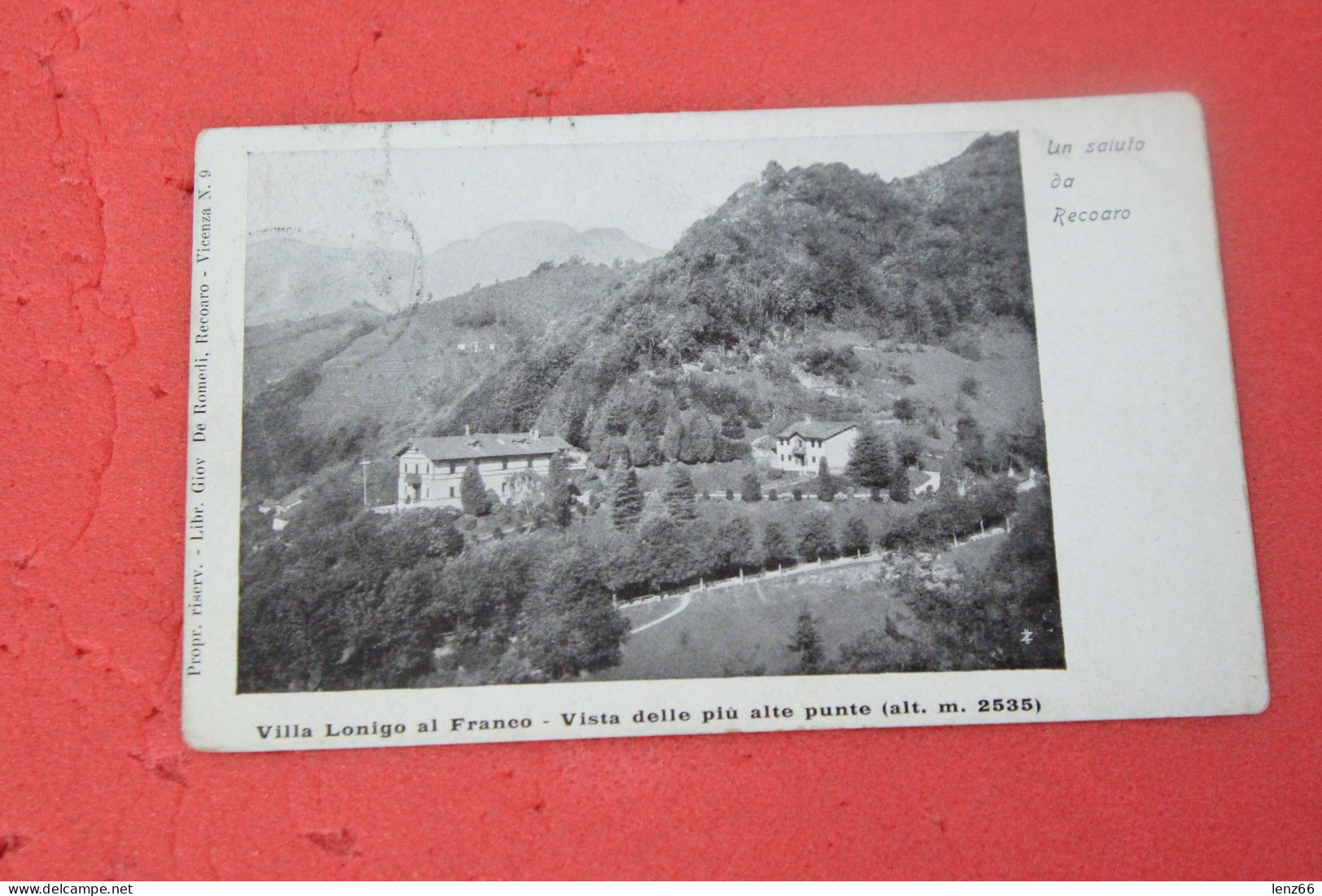 Vicenza Recoaro Villa Lonigo Al Franco 1910 - Vicenza