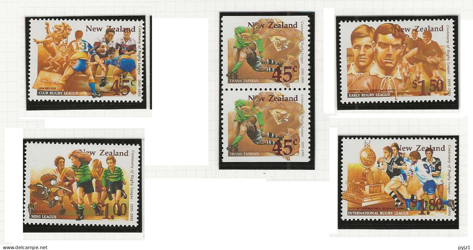 1995 MNH New Zealand Mi 1430-34 Postfris** - Nuevos