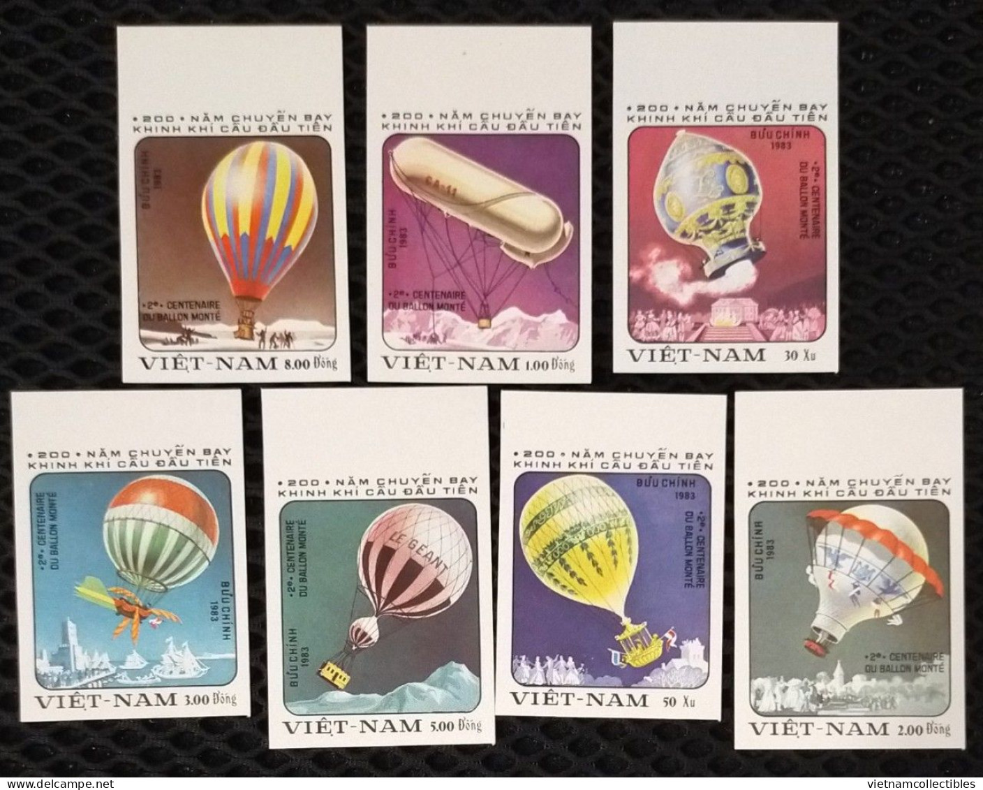 Vietnam Viet Nam MNH Imperf Stamps 1983 : Bicentenary Of The 1st Manned Balloon Flight (Ms412) - Viêt-Nam