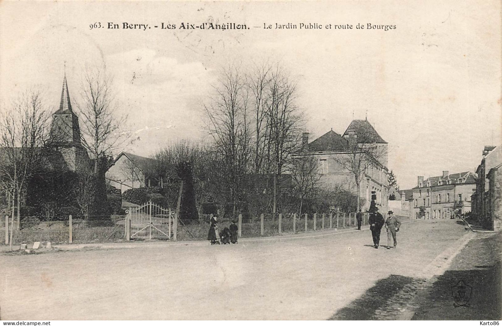 Les Aix D'angillon * Le Jardin Public Et Route De Bourges * En Berry - Autres & Non Classés