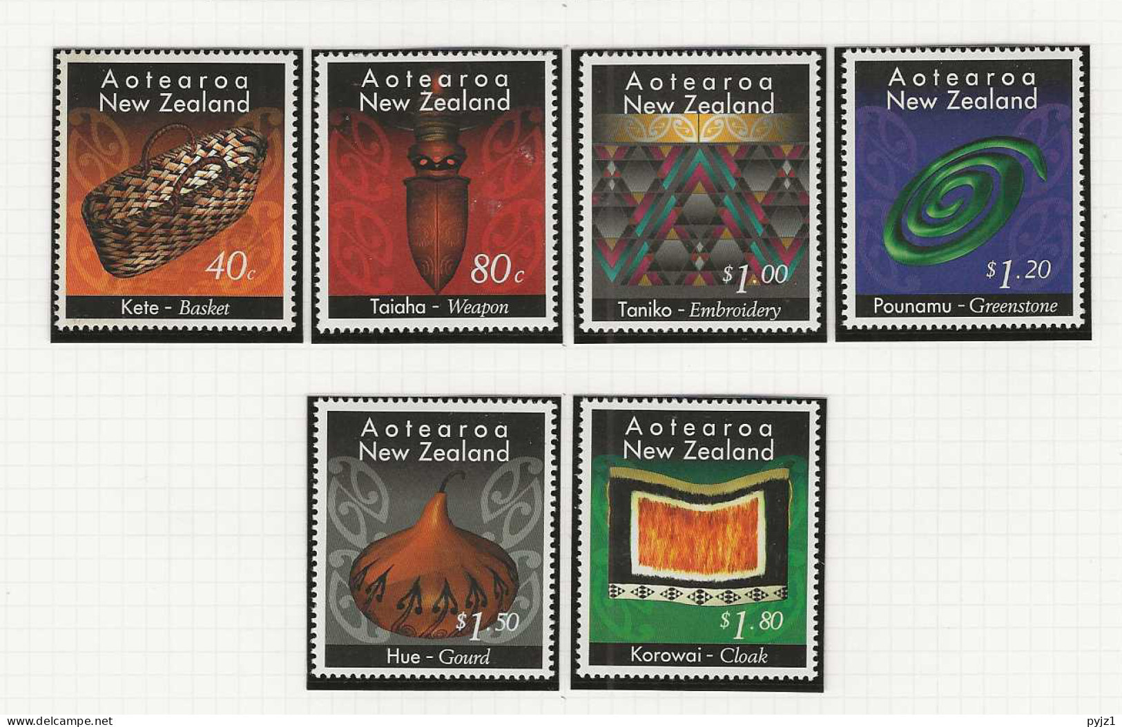 1996 MNH New Zealand Mi 1481-86 Postfris** - Ongebruikt