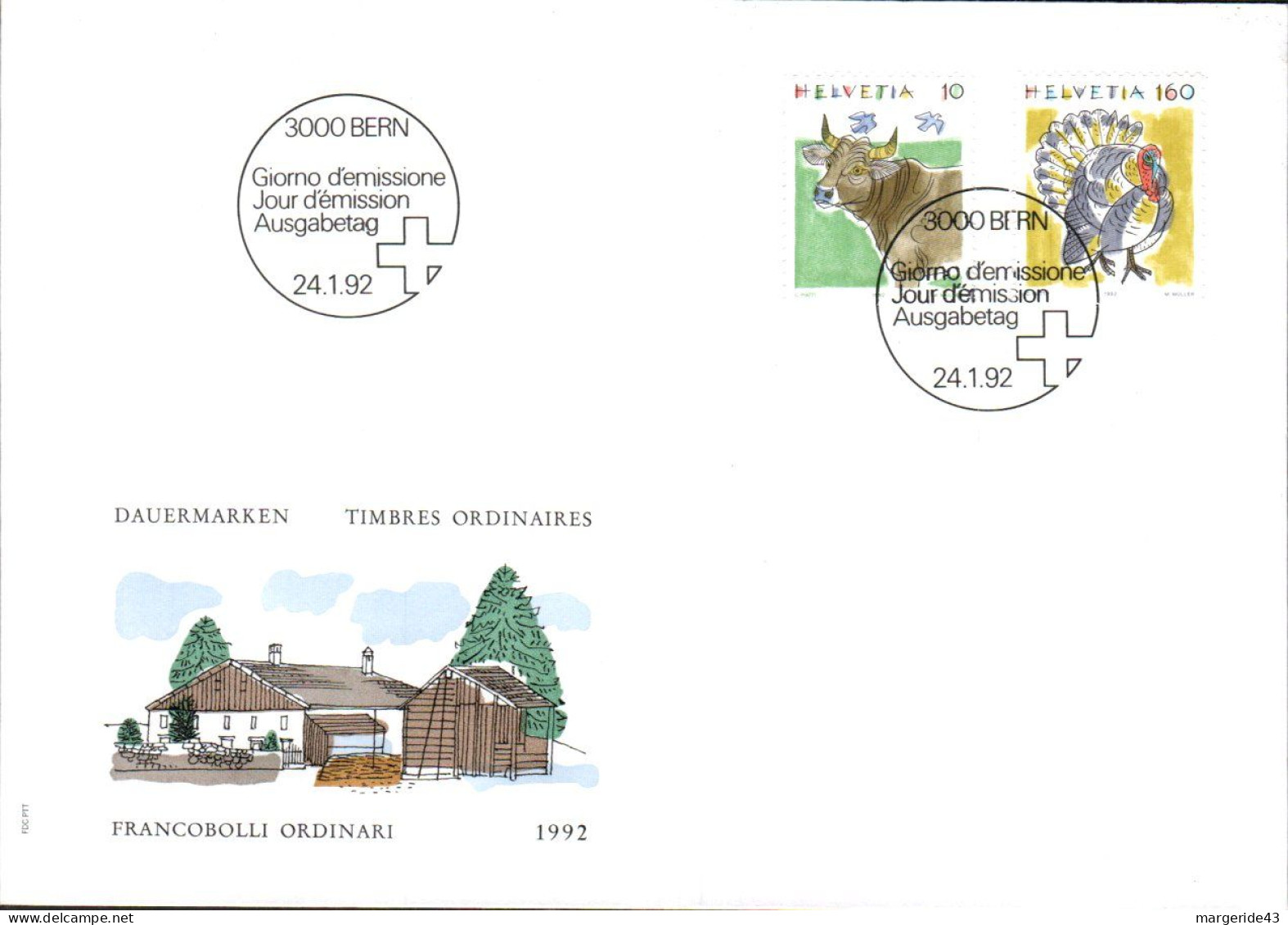 SUISSE  LOT DE 78 FDC - Mezclas (max 999 Sellos)