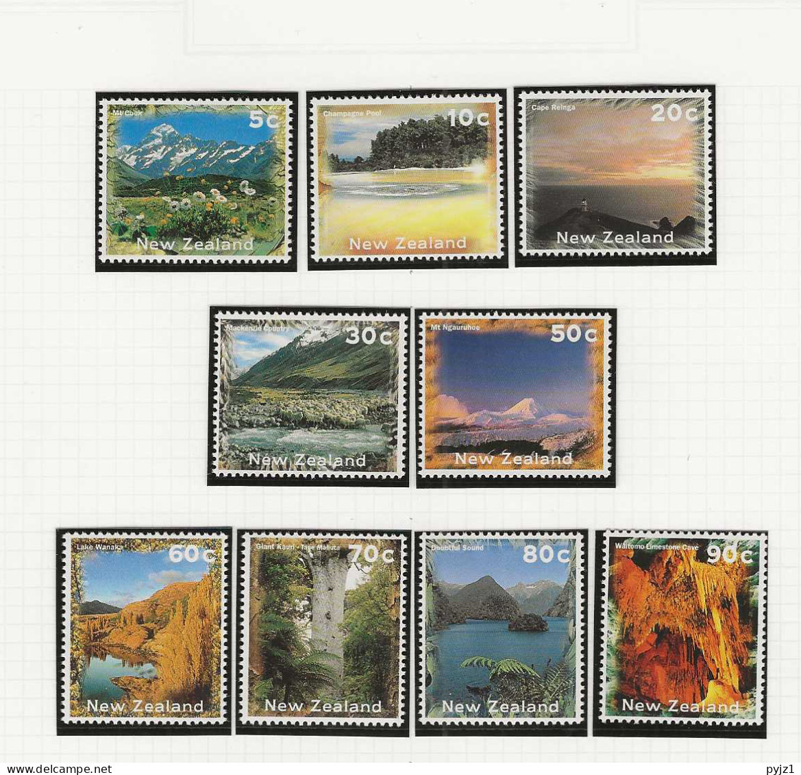 1996 MNH New Zealand Mi 1497-1502-10 (set Of 9) Postfris** - Neufs