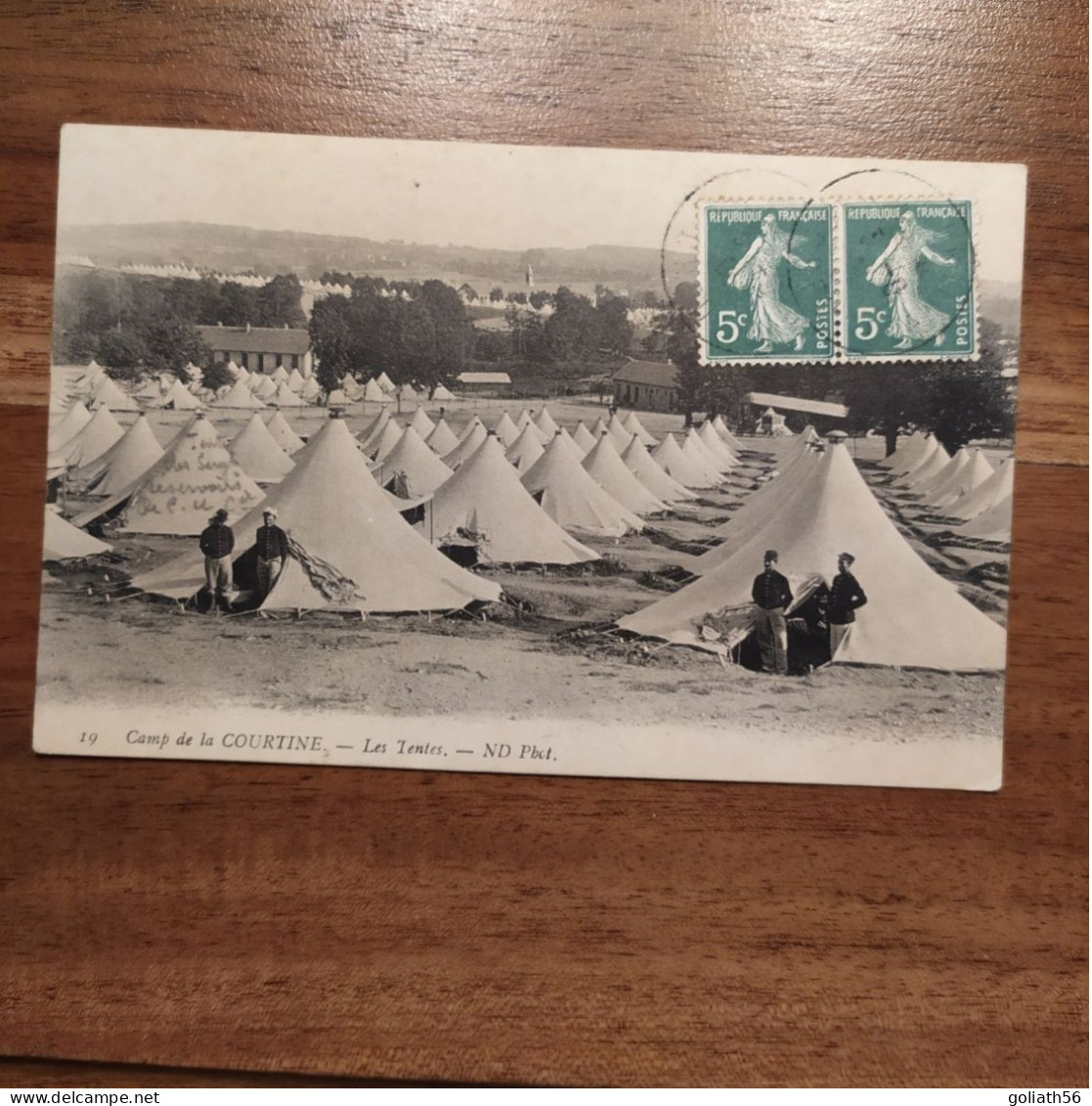 CPA Du Camp De La Courtine - Les Tentes - N°19 - Daté 1909 - Carte Animée - Regiments