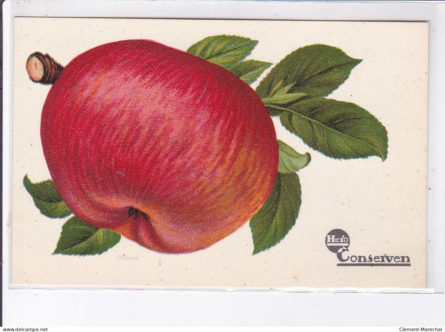 PUBLICITE : série de 12 cartes postales pour les conserves HERO(fruits - légumes) - très bon état