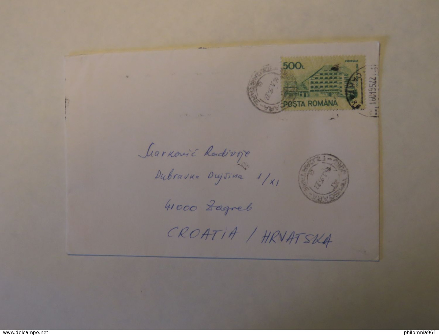 ROMANIA COVER TO CROATIA 1995 - Sonstige & Ohne Zuordnung