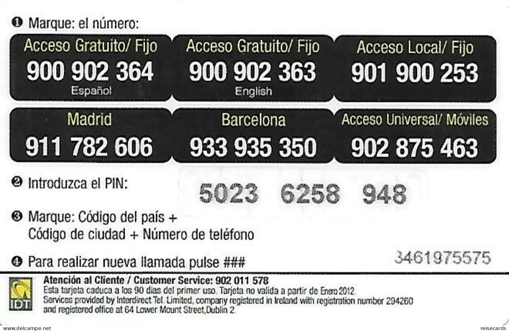 Spain: Prepaid IDT - Time 01.12 - Other & Unclassified