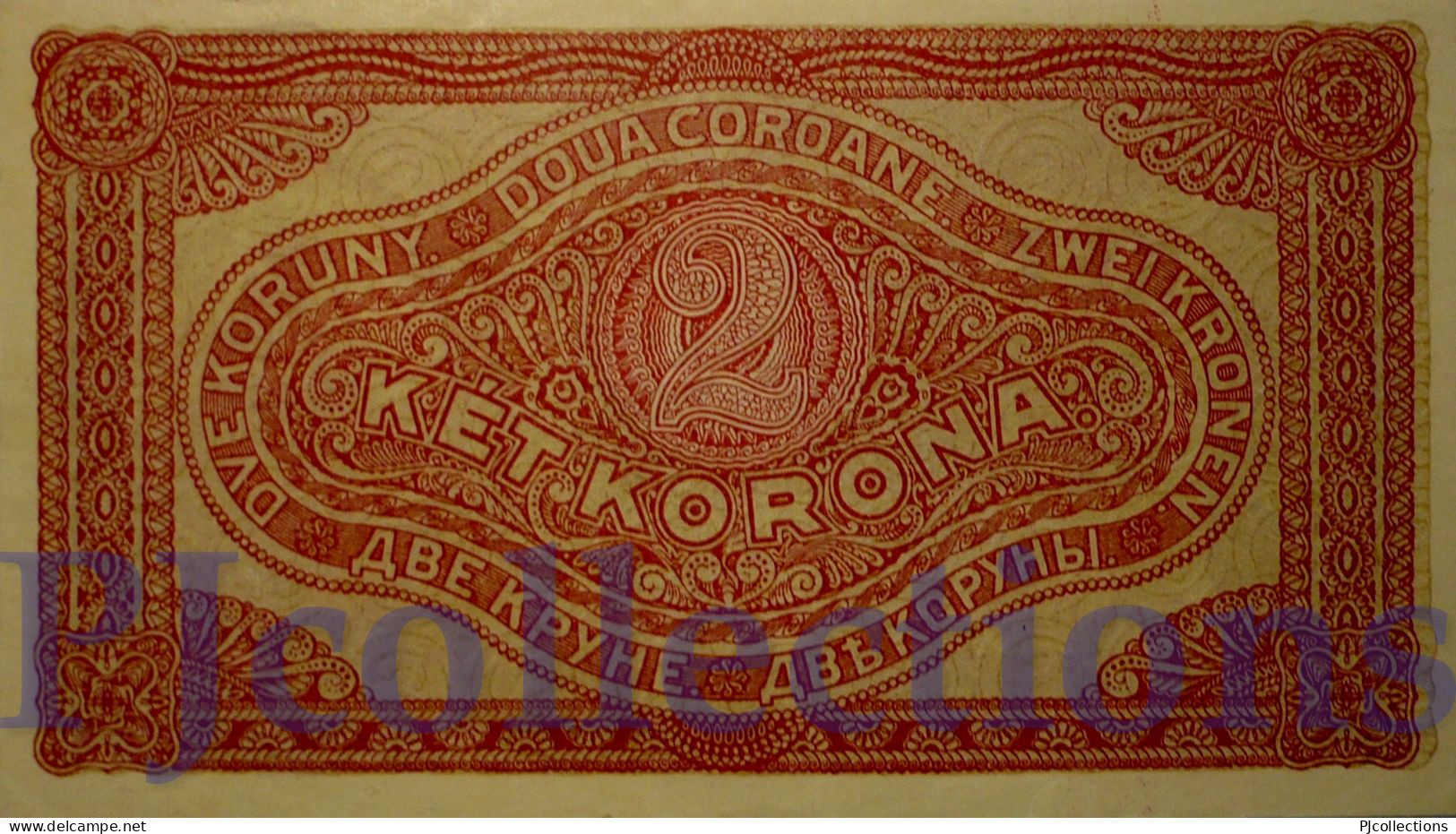 HUNGARY 2 KRONA 1920 PICK 58 AU/UNC W/ASTERISK - Hongarije