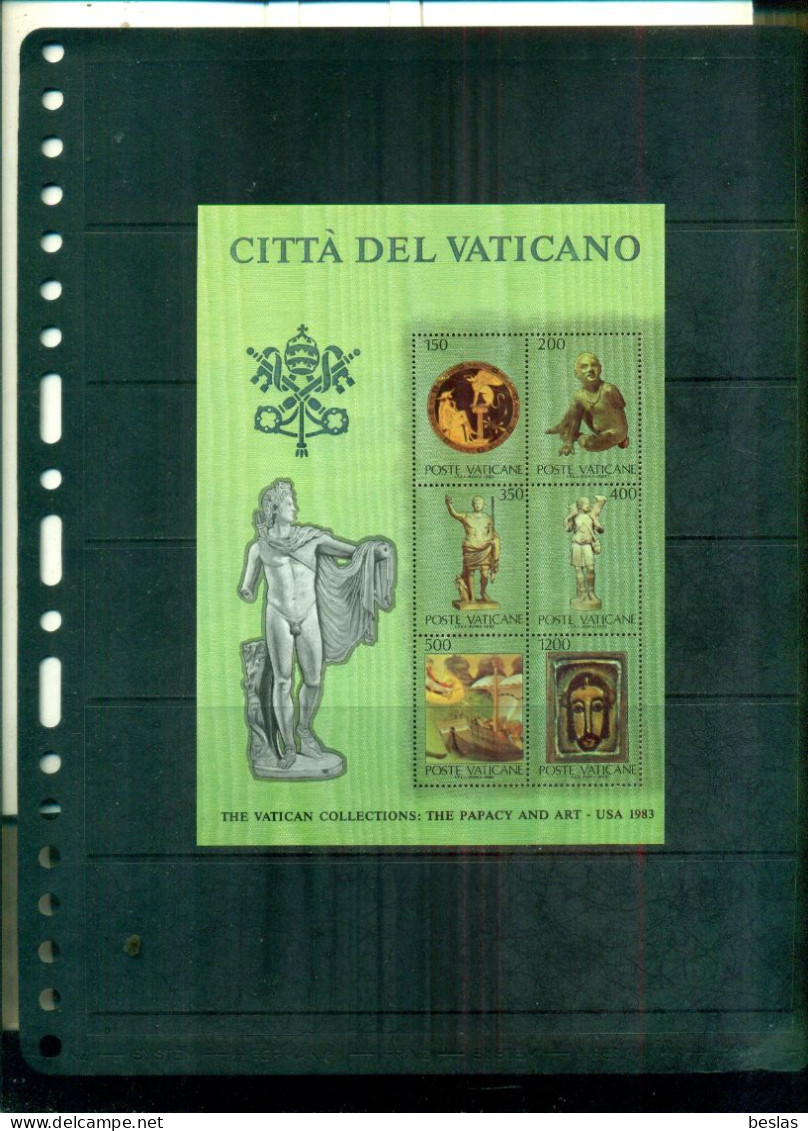 VATICAN COLLECTION D'ART DU VATICAN AUX ETATS UNIS III 1 BF NEUF A PARTIR DE 1 EURO - Blocks & Sheetlets & Panes