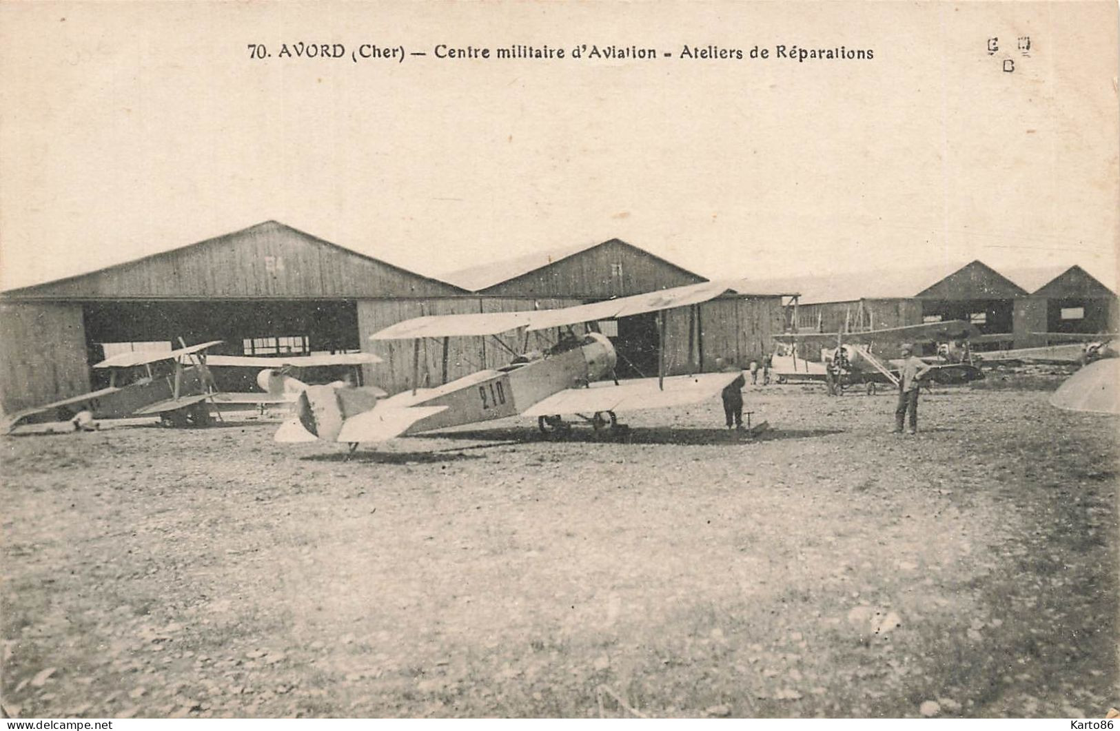 Avord * Le Centre Militaire D'aviation * Ateliers De Réparations * Avion Biplan * Militaria - Avord