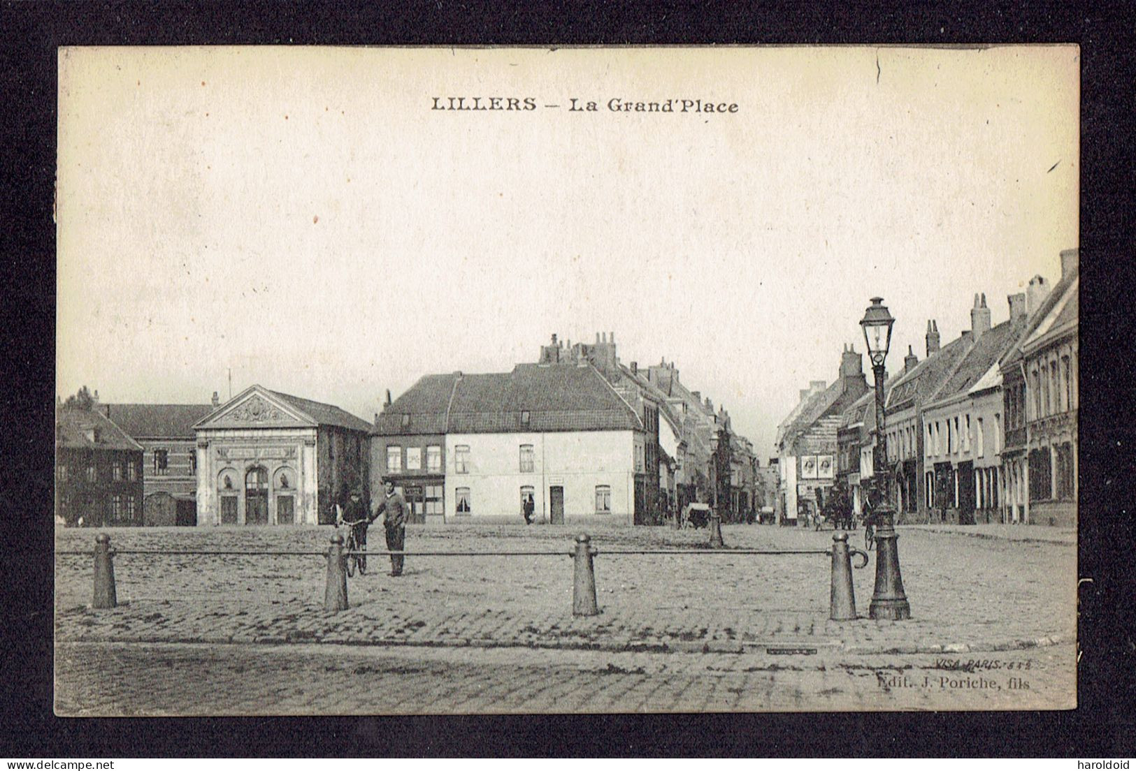 LOT 5 CP DPT 62 - LILLERS - LE MARCHE - PLACE D'AIRE - VUE DE L'EGLISE - ECOLES DES FILLES - LA GRAND PLACE - Lillers