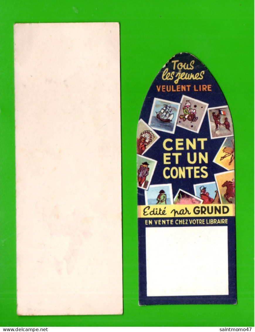 2 MARQUE-PAGES . " LES ALBUMS DE FRANCE. ÉDITIONS GRUND " & " LIBRAIRIE GALIGNANI. PARIS " - Réf. N°112 E - - Marque-Pages