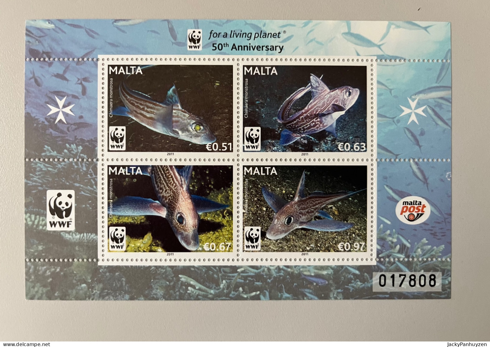 WWF 2011 : MALTA - Fish - MNH ** - Unused Stamps