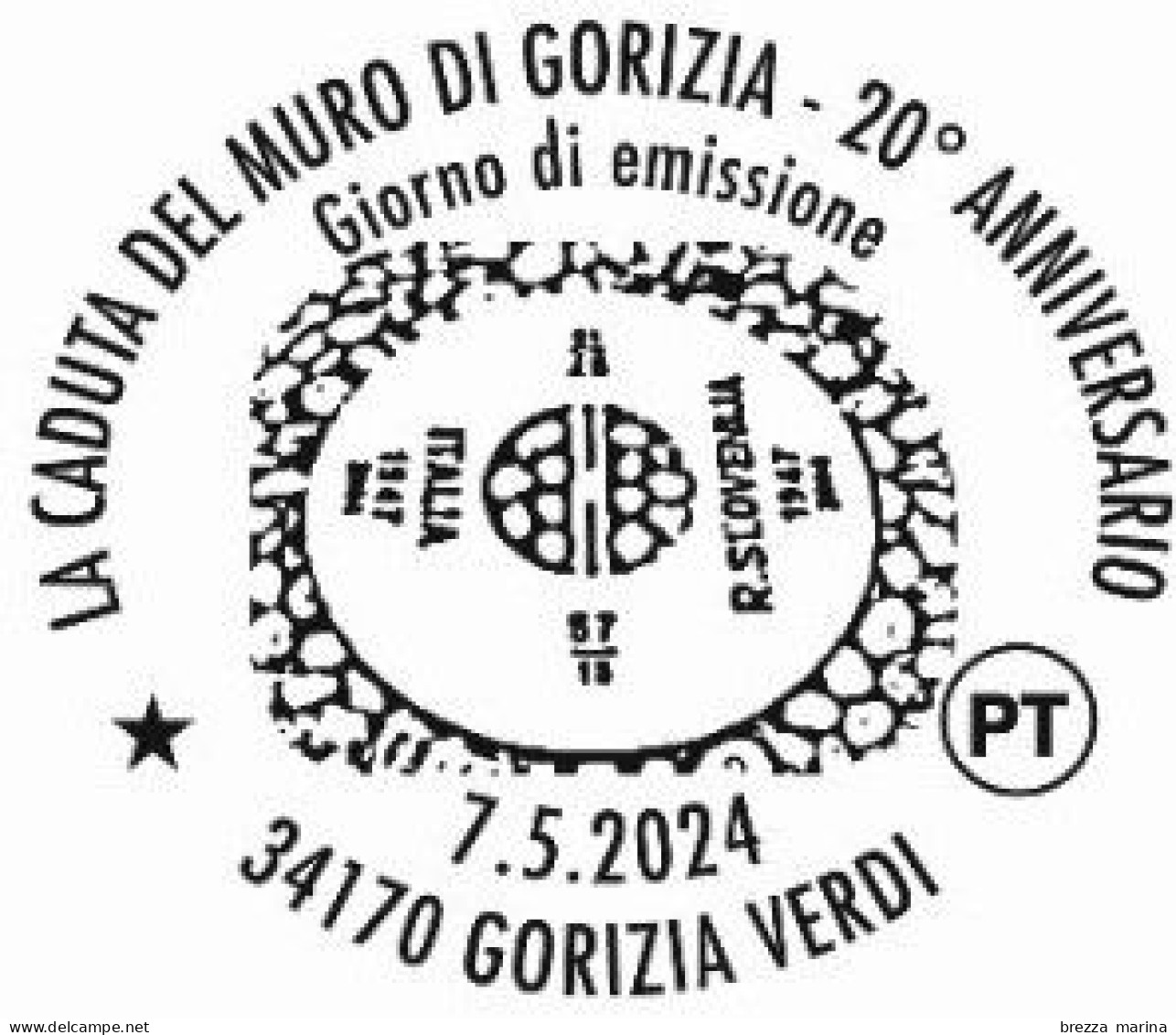 Nuovo - MNH - ITALIA - 2024 - 20 Anni Della Caduta Del Muro Di Gorizia - B Zona 1 50 G - Alfanumerico - 2021-...: Neufs