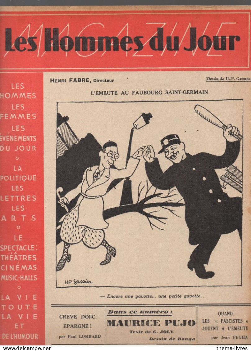 Revue LES HOMMES DU JOUR  Brochage  (éditeur?) Contenant Les N°79 Du 1 Fev 1934  Au 91 Du 3 Mai  1934 (CAT1082 /R6) - 1900 - 1949