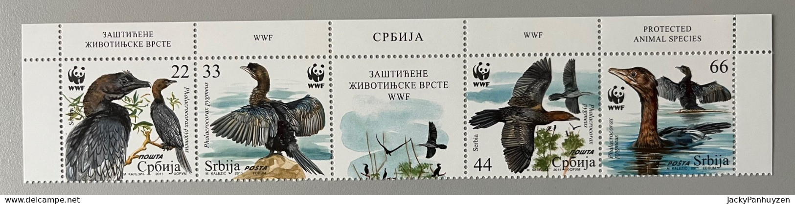 WWF 2011 : SERBIA - Birds - MNH ** - Nuevos