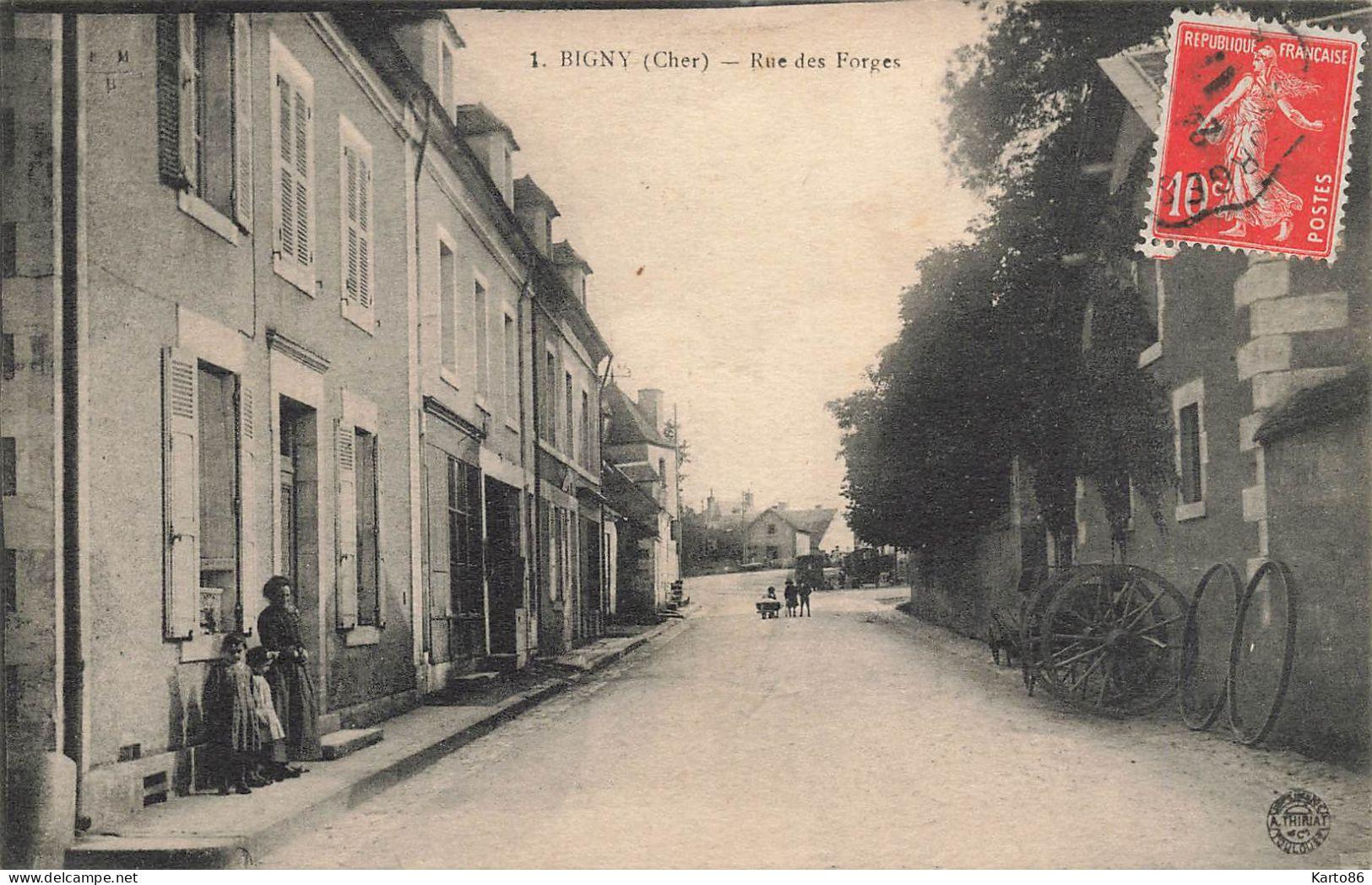 Bigny * La Rue Des Forges * Villageois - Altri & Non Classificati