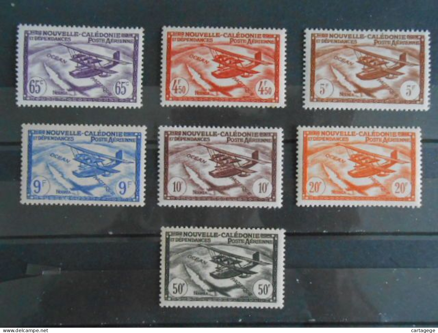 NOUVELLE-CALEDONIE YT PA 39/45 POSTE AERIENNE*/** - Unused Stamps