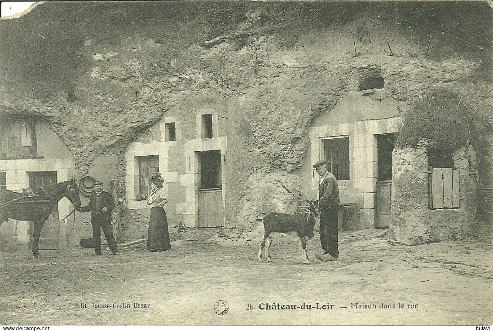 72  CHATEAU DU LOIR - MAISON DANS LE ROC (écornée) (ref 8698) - Chateau Du Loir
