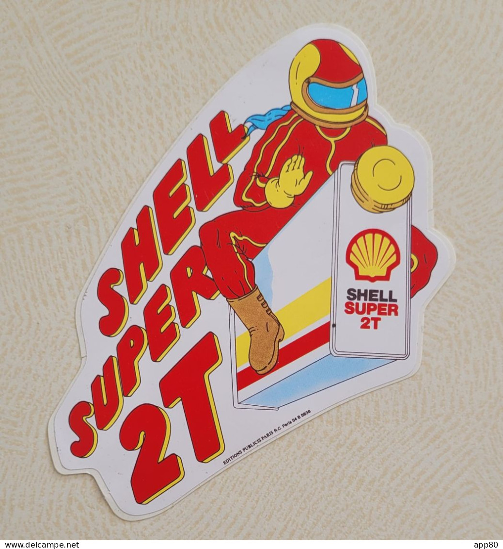 Autocollant Vintage Shell Super 2T - Stickers