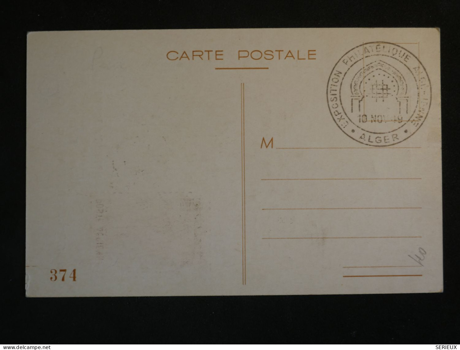 F2 B ALGERIE BELLE CARTE MAXI   1949 EXPO ALGER + AFF. INTERESSANT+++ - Maximum Cards