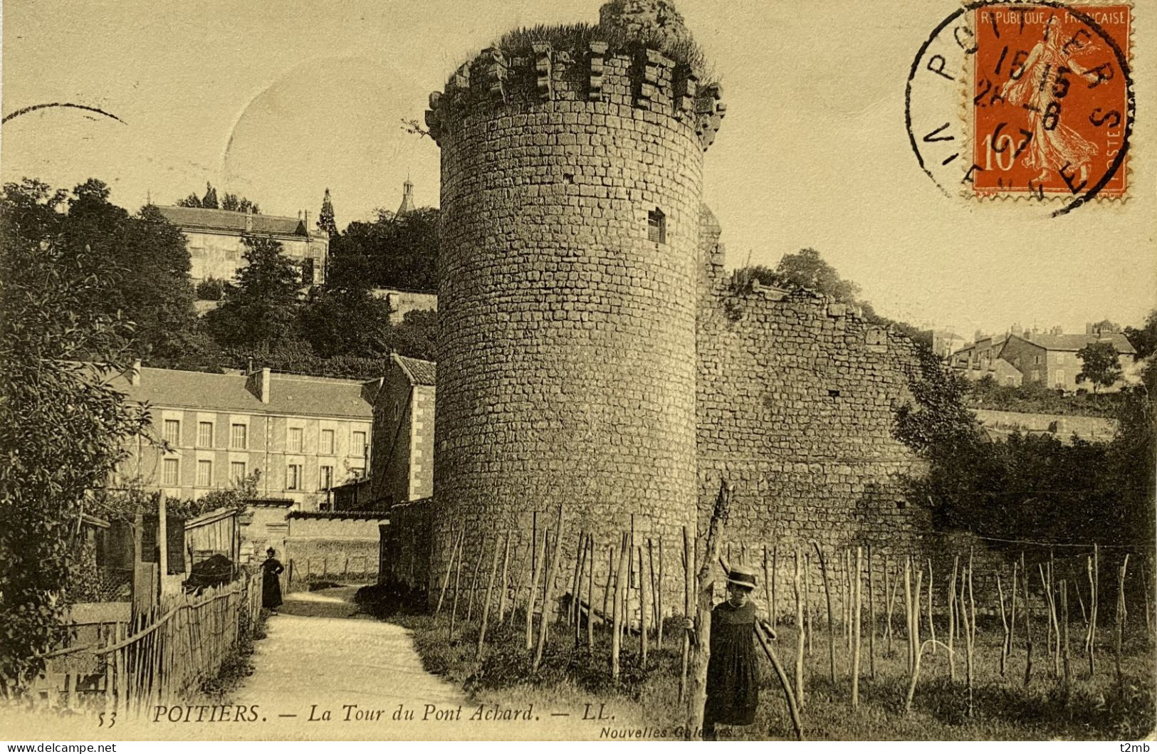 CPA (Vienne) - POITIERS, La Tour Du Pont Achard (n° 53) - Poitiers