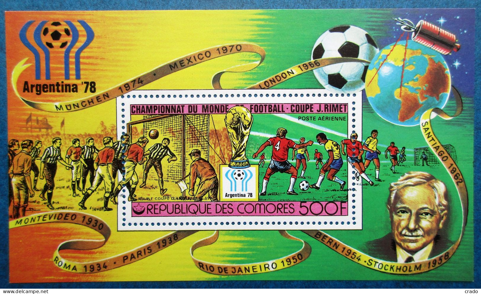 Ensemble Philatélique Des Comores Neuf** De 1978 Thème Football - Comoren (1975-...)