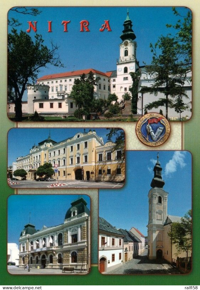 1 AK Slowakei * Ansichten Der Stadt Nitra (deutsch Neutra) Die Burg Nitra, Nitrianska Galéria, Rathaus Und Eine Kirche * - Slovakia