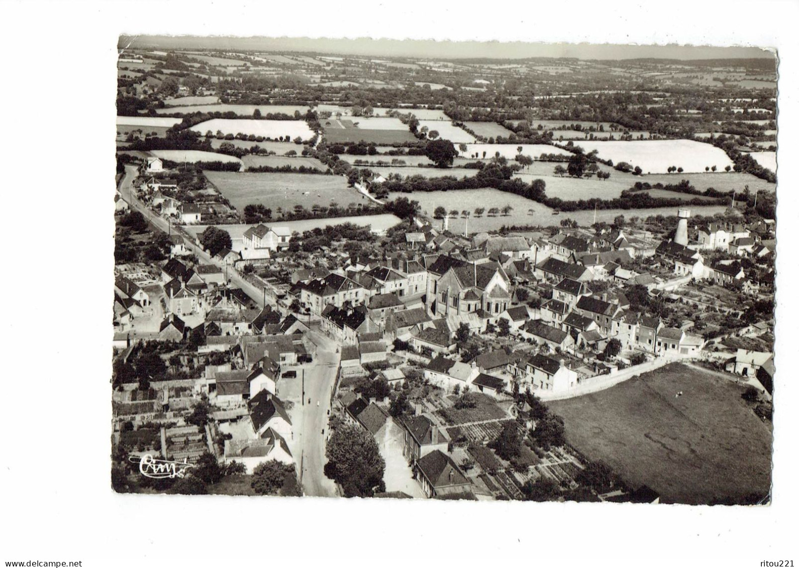 Cpm - 53 - VOUTRE - Le Centre - Vue Aérienne - 1958 - Cim 72-11 A - Sonstige & Ohne Zuordnung