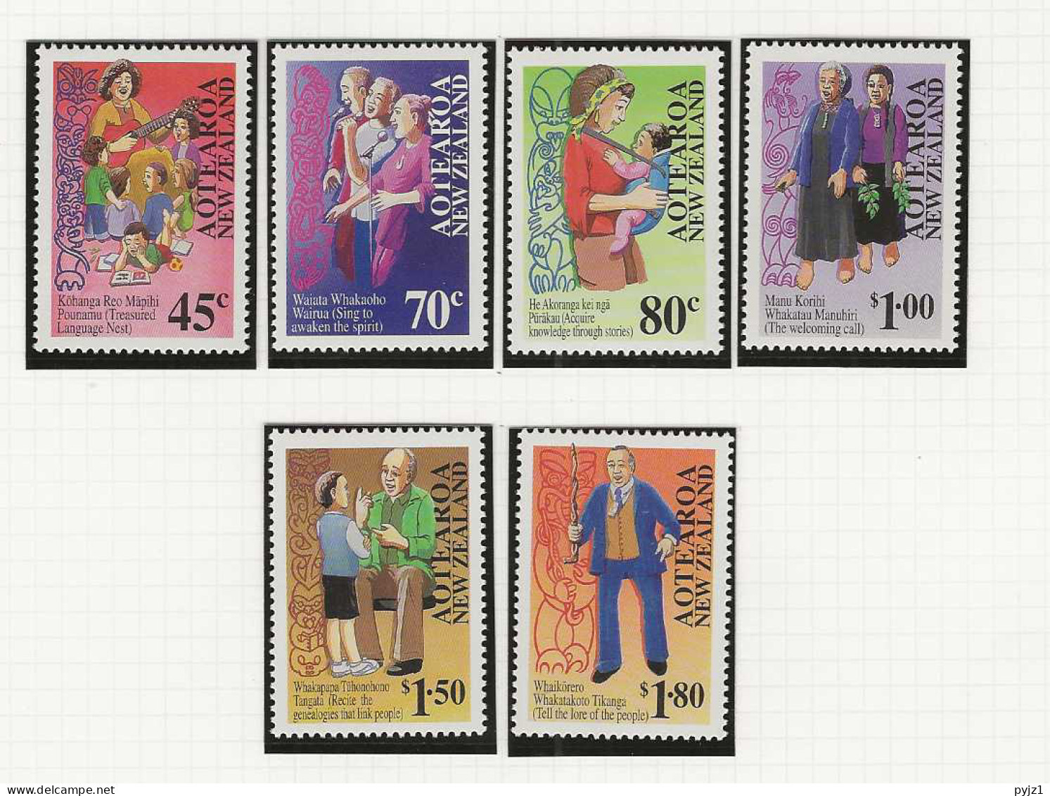 1995 MNH New Zealand Mi 1419-24 Postfris** - Unused Stamps
