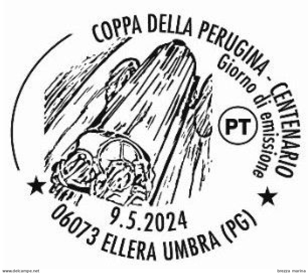 Nuovo - MNH - ITALIA - 2024 - 100 Anni Della Coppa Della Perugina – Corsa Automobilistica – B - Barre 2429 - Code-barres