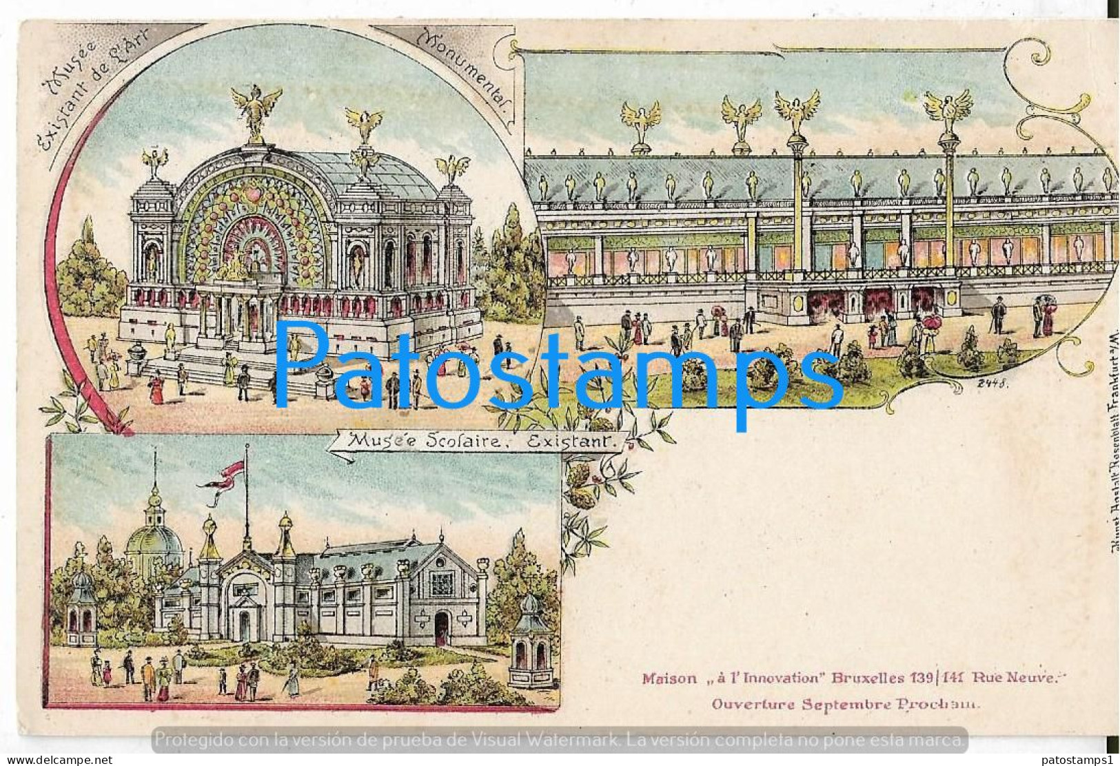 228963 BELGIUM MUSEUM EXISTING SCHOOL MULTI VIEW POSTAL POSTCARD - Other & Unclassified