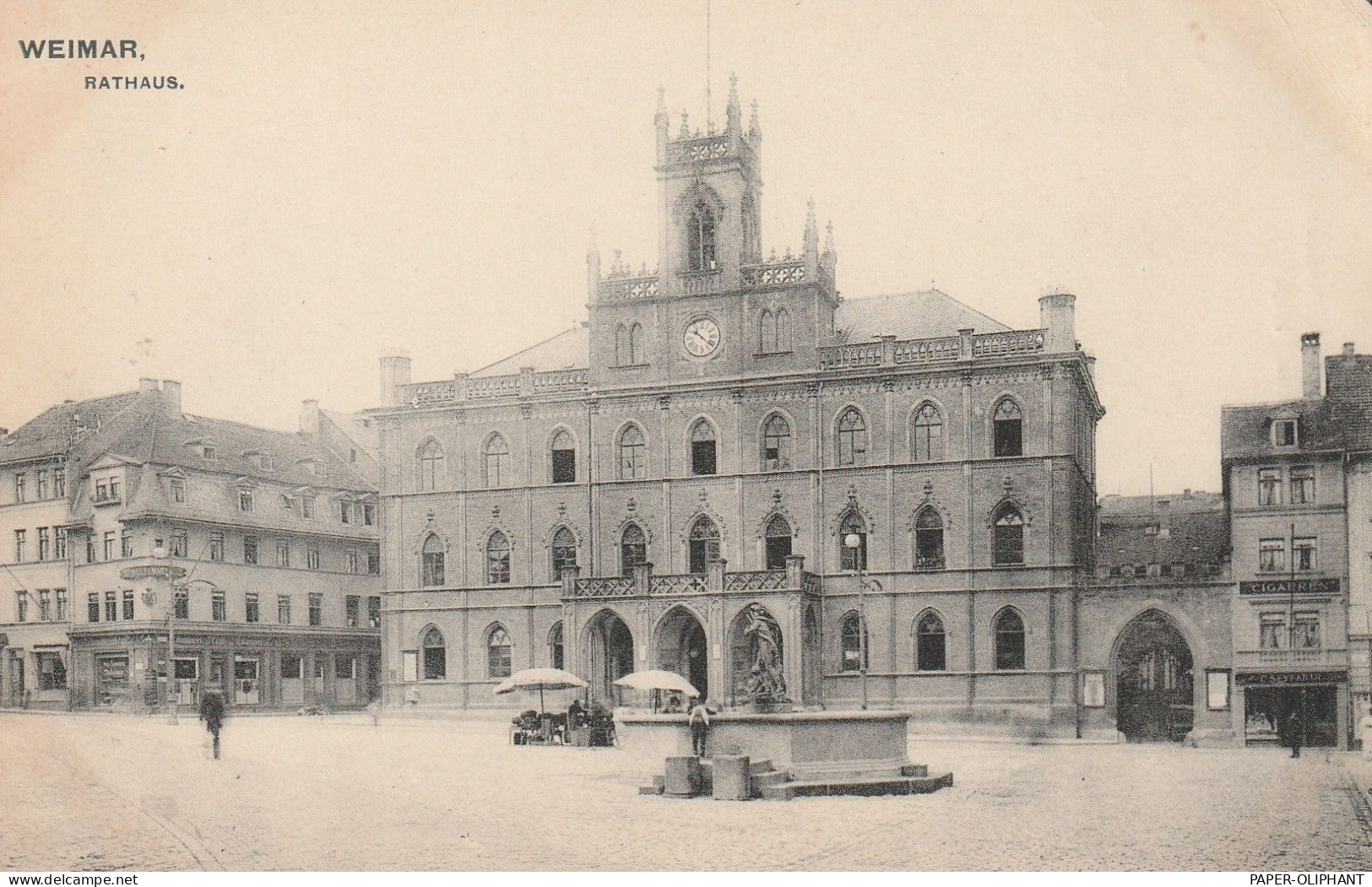 0-5300 WEIMAR, Rathaus, Marktstände, 1907 - Weimar