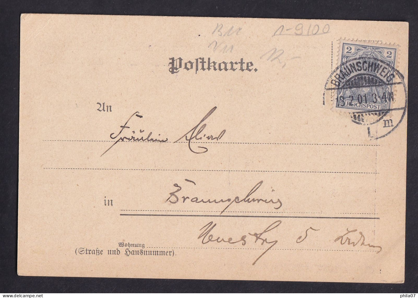 Gruss Aus ... - E. Ridel, Kunstverlag, Berlin S.W. 13. / Year 1901 / Long Line Postcard Circulated, 2 Scans - Souvenir De...