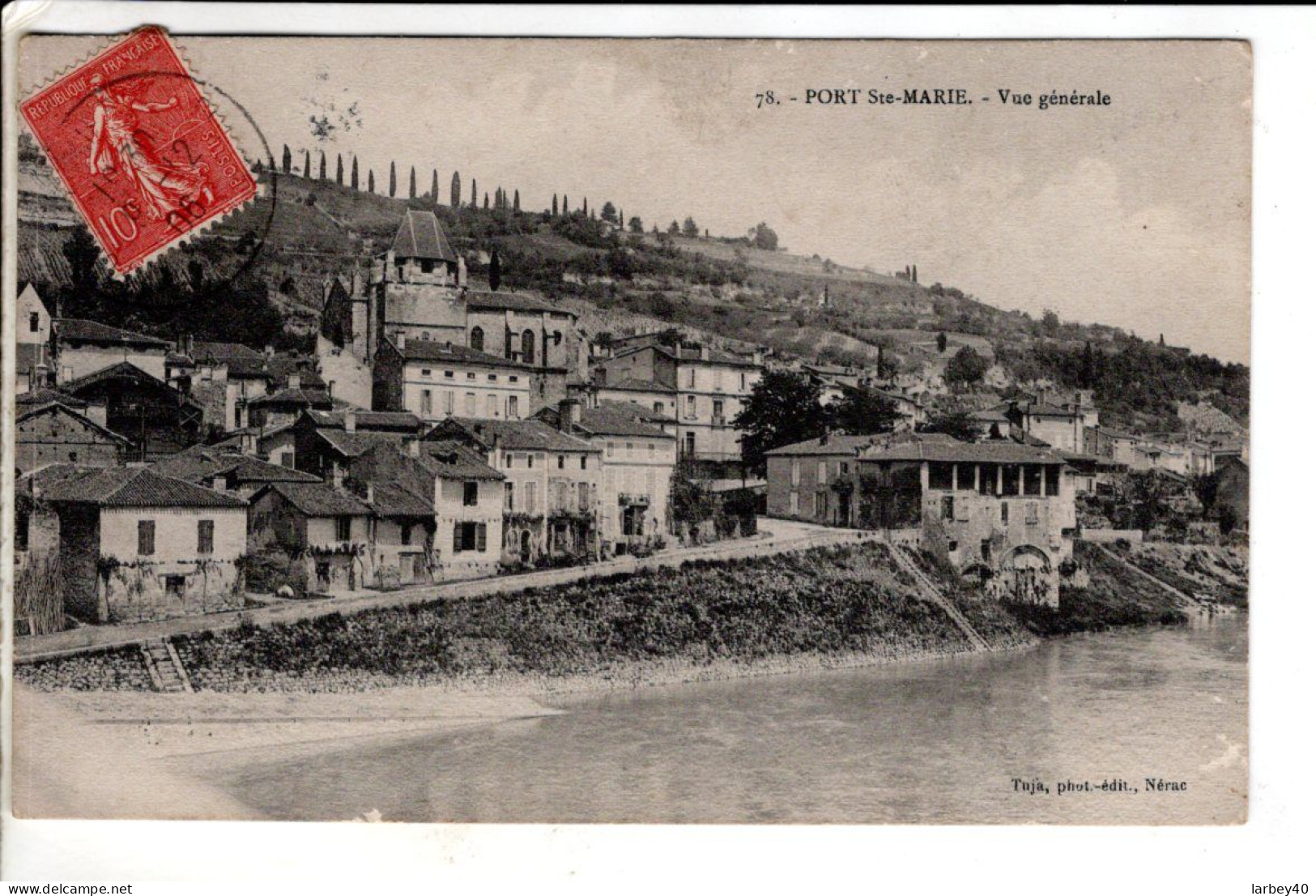 47 - Port Sainte Marie Vue Generale - Cartes Postales Ancienne - Autres & Non Classés
