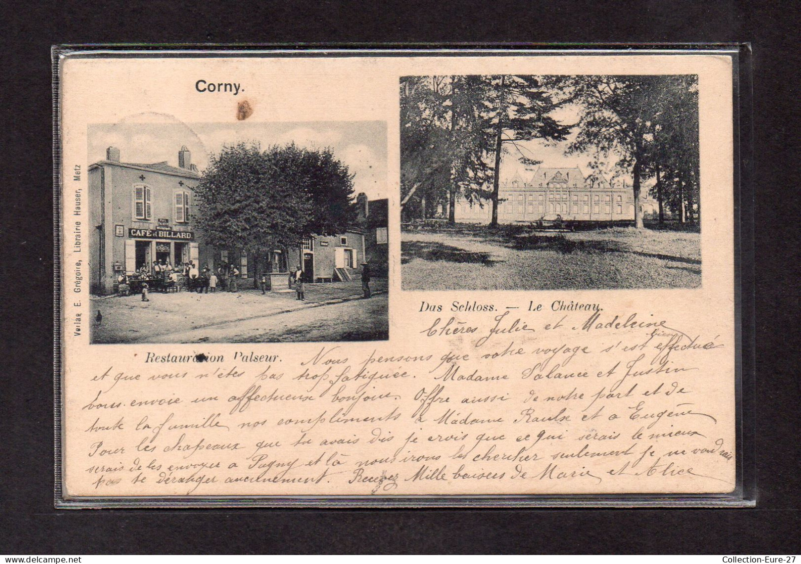 (15/05/24) 57-CPA CORNY - RESTAURANT PALSEUR - LE CHATEAU - Other & Unclassified