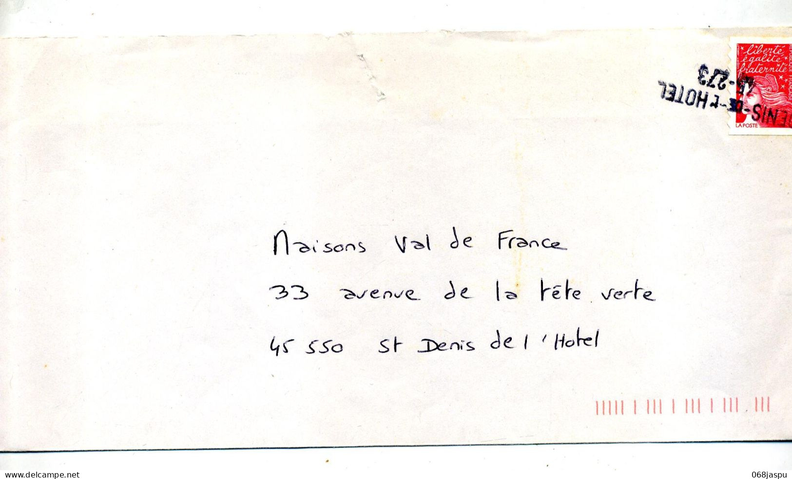 Lettre Cachet Annulation Saint Denis - Handstempel