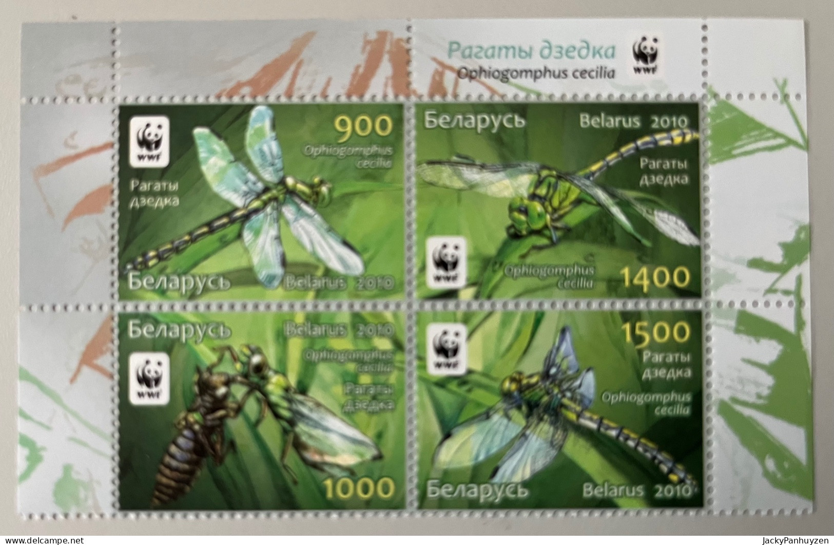 WWF 2010 : BELARUS - Dragonflies - MNH ** - Unused Stamps