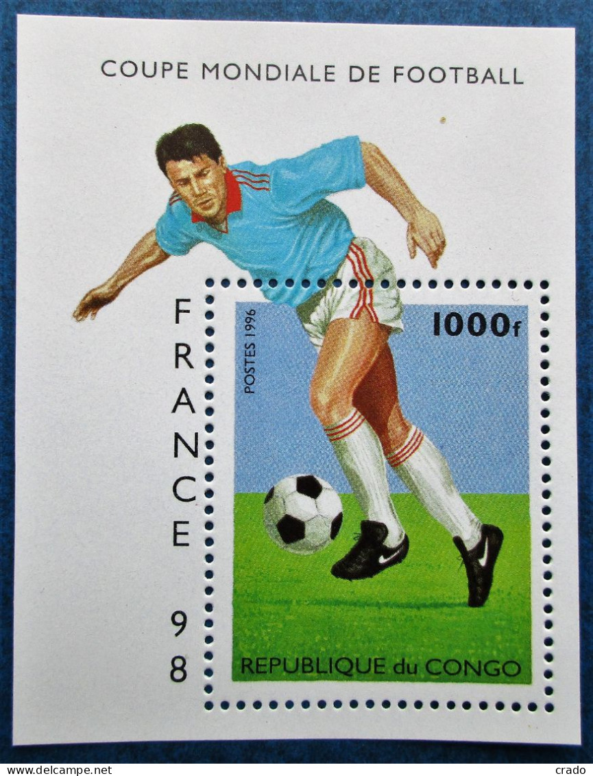 Bloc Neuf** Du Congo RD De 1996 Thème Football - Mint/hinged