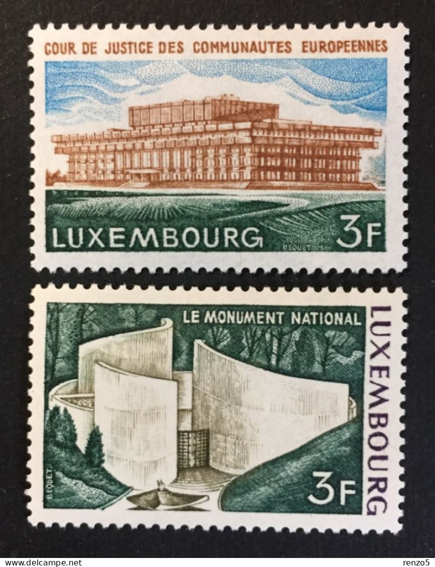 1972 Luxembourg - Monuments And Buildings - Unused - Ongebruikt