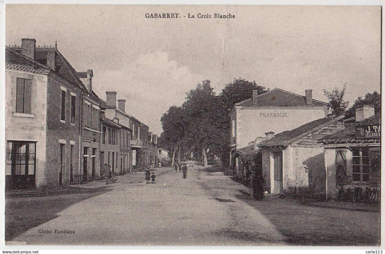 40 - B17121CPA - GABARRET - La Croix Blanche - Très Bon état - LANDES - Gabarret