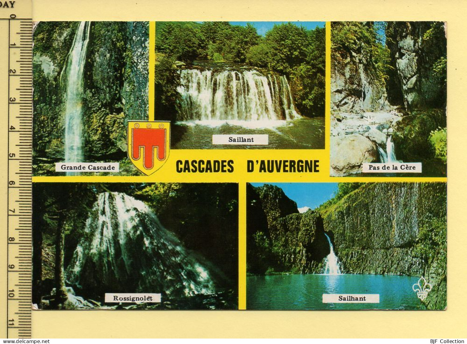 Auvergne : Cascades D'Auvergne – Multivues / Blason (voir Scan Recto/verso) - Auvergne