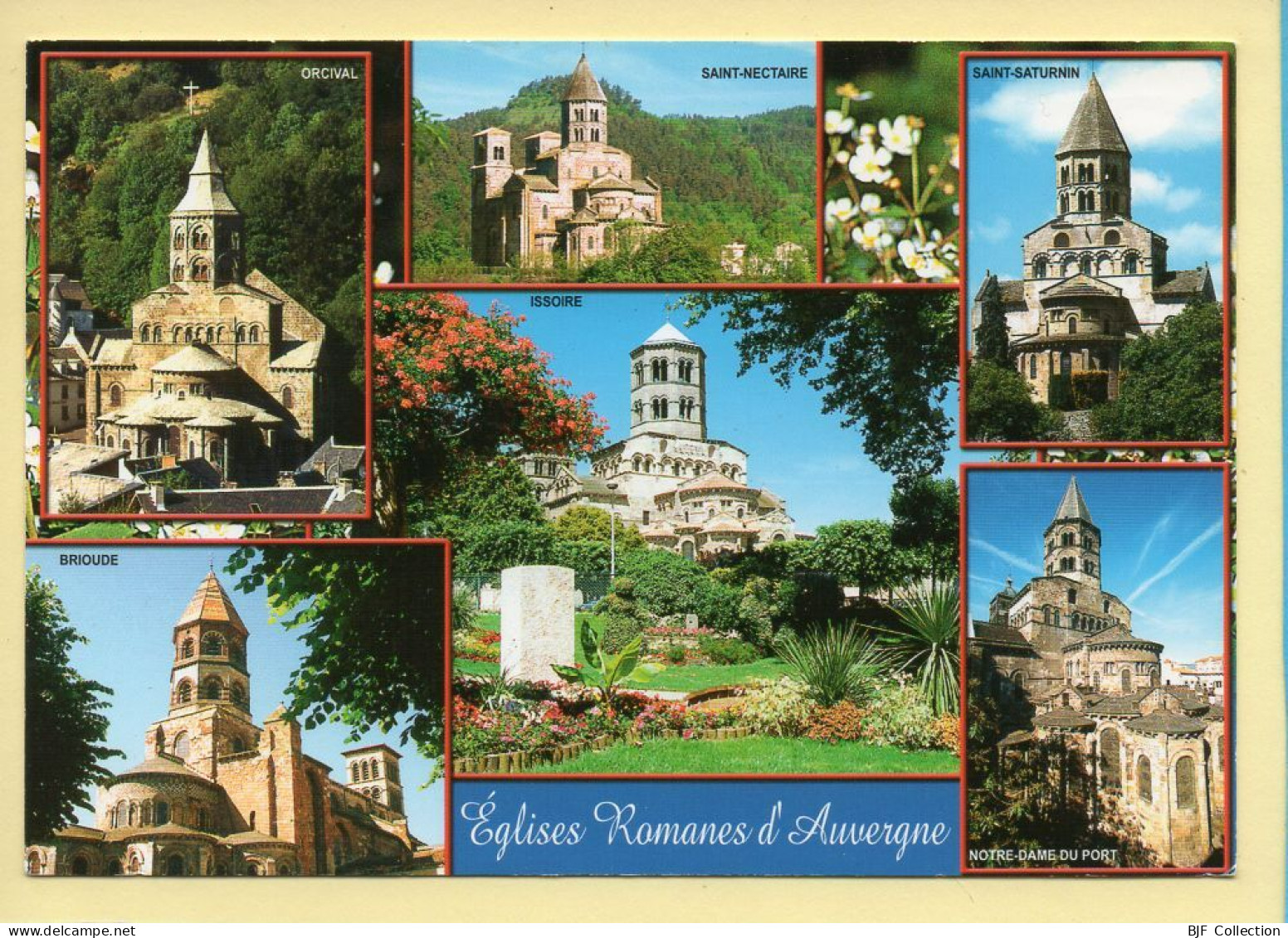 Auvergne : Eglises Romanes D'Auvergne / Multivues (voir Scan Recto/verso) - Auvergne